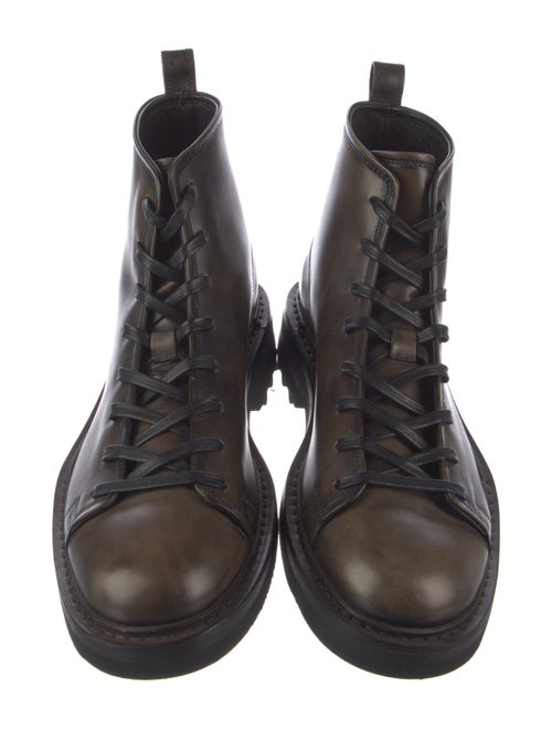 John Varvatos Leather Lace-Up Boots