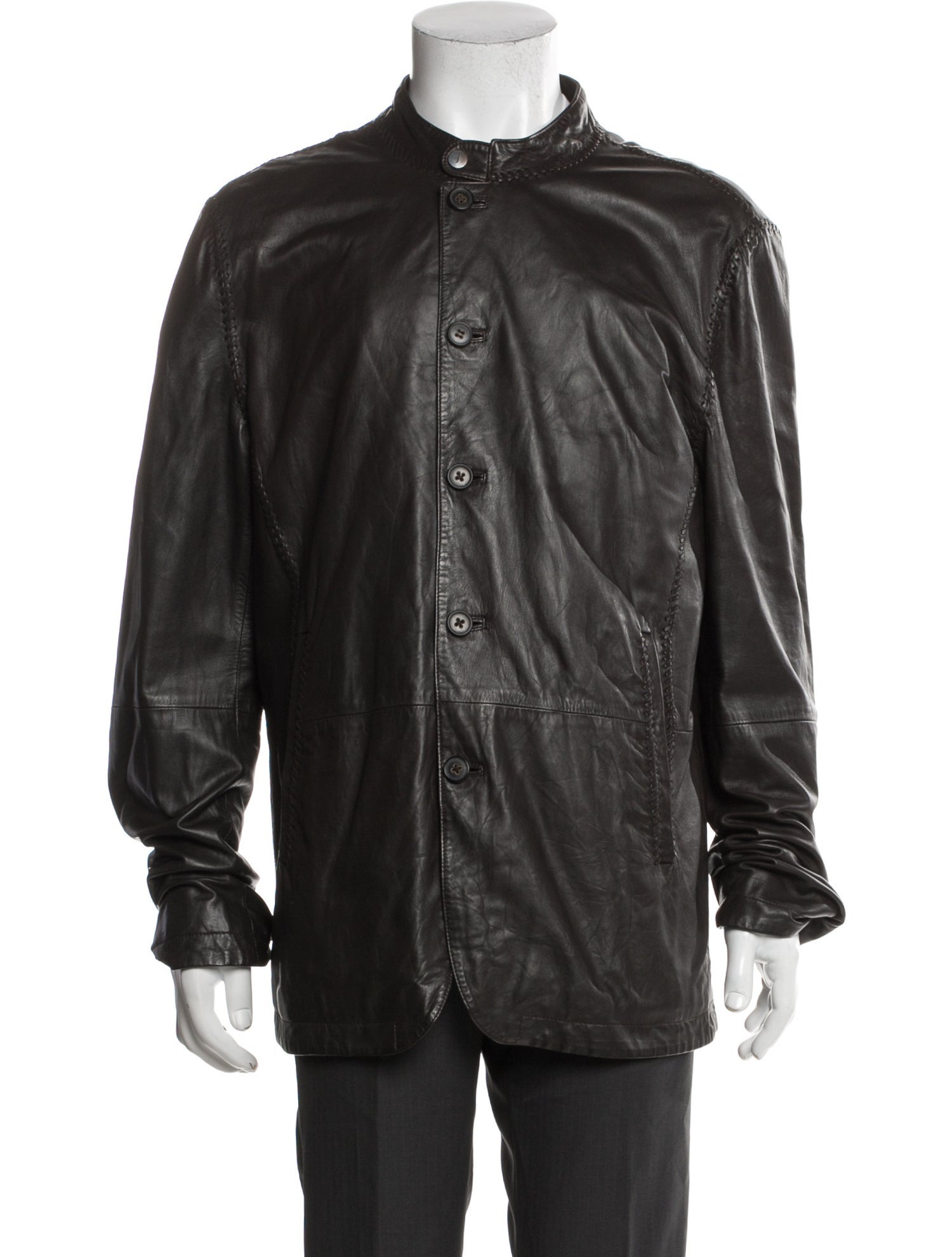 John Varvatos Lambskin Utility Jacket