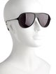 John Varvatos Aviator Mirrored Sunglasses