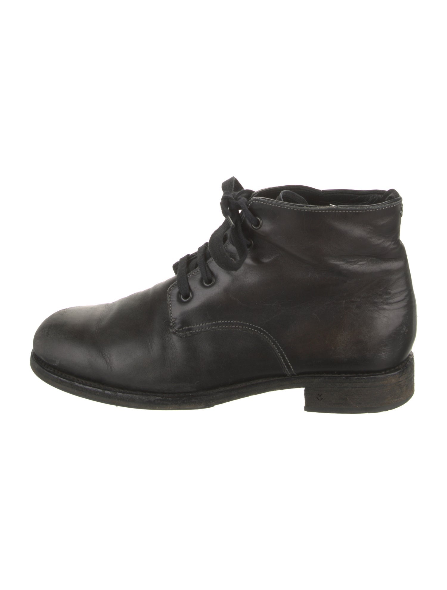 John Varvatos Leather Lace-Up Boots