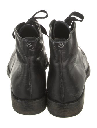John Varvatos Leather Lace-Up Boots