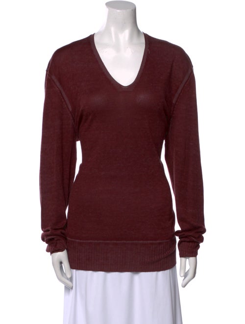 John Varvatos Silk V-Neck Sweater