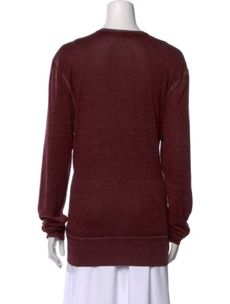 John Varvatos Silk V-Neck Sweater