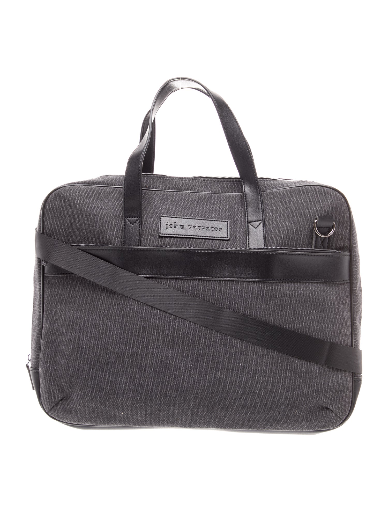 John Varvatos Canvas Briefcase