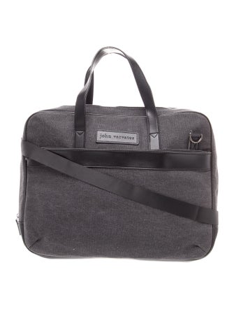 John Varvatos Canvas Briefcase