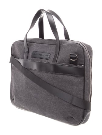 John Varvatos Canvas Briefcase