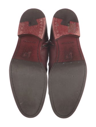 John Varvatos Leather Lace-Up Boots