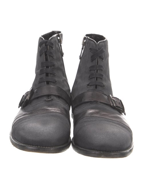 John Varvatos Leather Lace-Up Boots