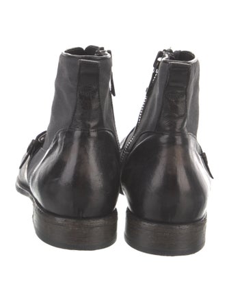 John Varvatos Leather Lace-Up Boots