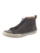 John Varvatos Suede Colorblock Pattern Sneakers