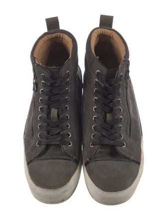 John Varvatos Suede Colorblock Pattern Sneakers