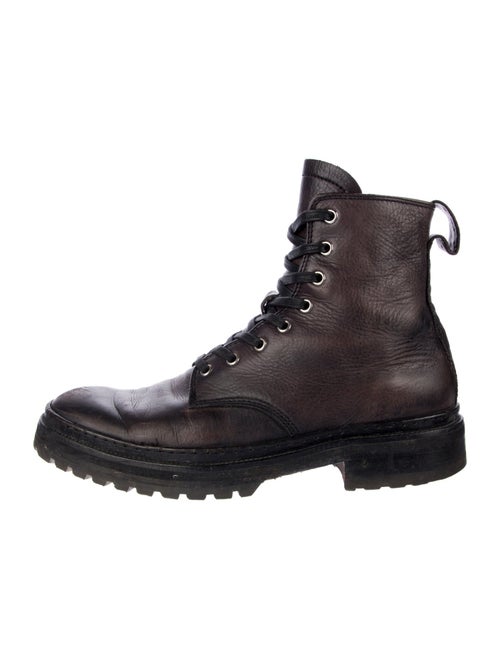 John Varvatos Leather Combat Boots