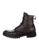 John Varvatos Leather Combat Boots