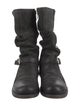 John Varvatos Leather Slouch Boots