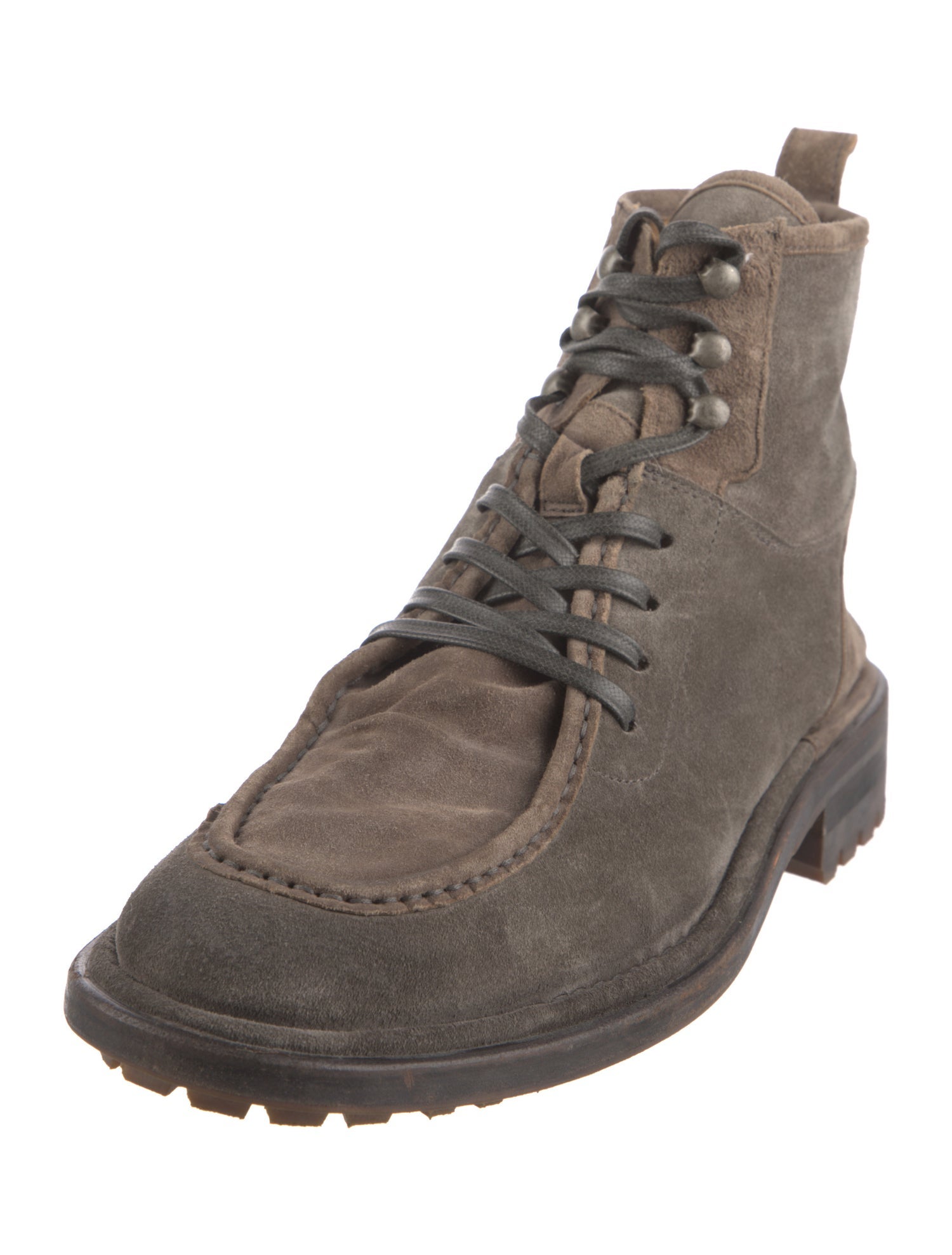 John Varvatos Suede Combat Boots