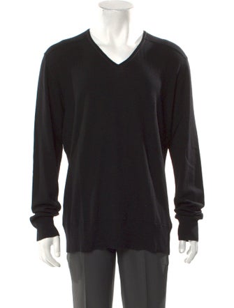 John Varvatos Merino Wool V-Neck Pullover