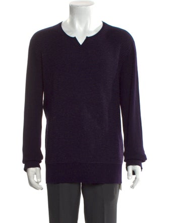 John Varvatos Merino Wool V-Neck Pullover