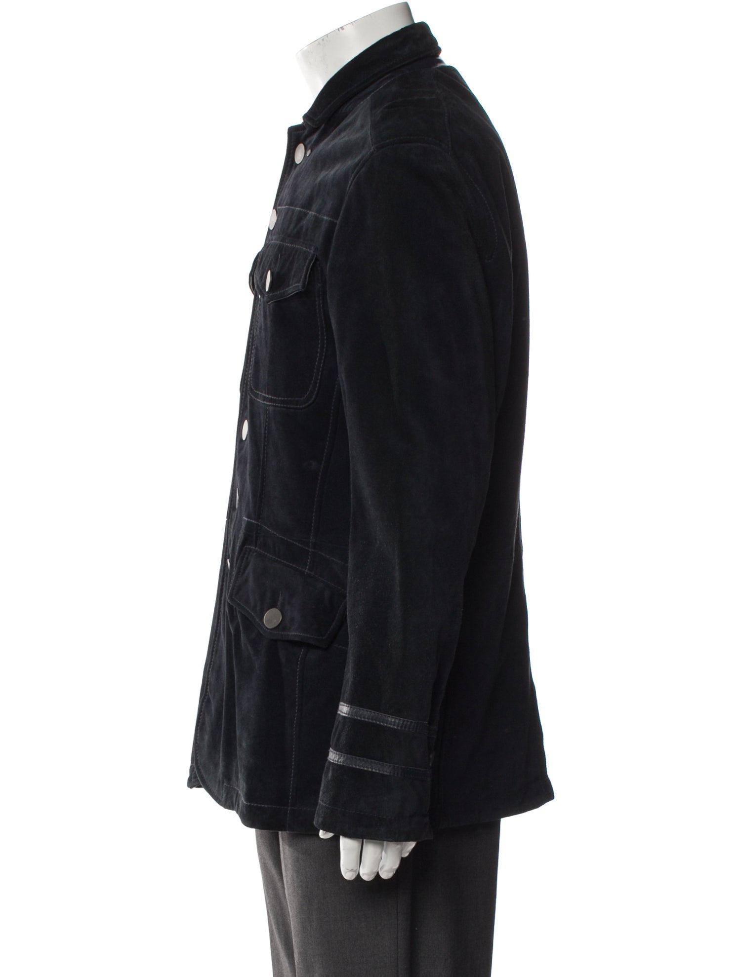 John Varvatos Calfskin Denim Jacket