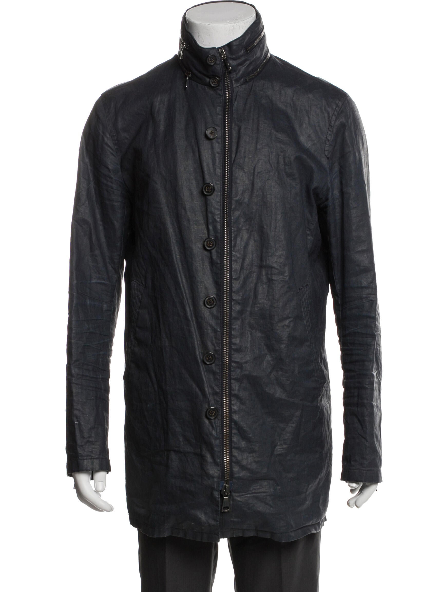 John Varvatos Linen Moto Jacket