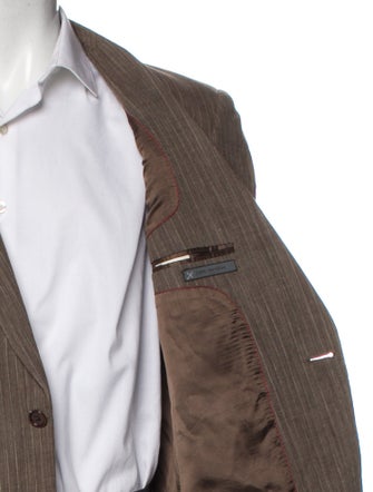John Varvatos Linen Striped Blazer