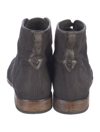 John Varvatos Canvas Lace-Up Boots