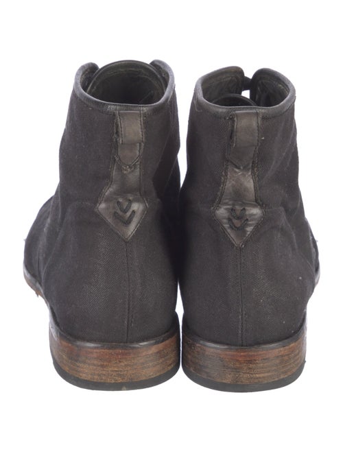John Varvatos Canvas Lace-Up Boots