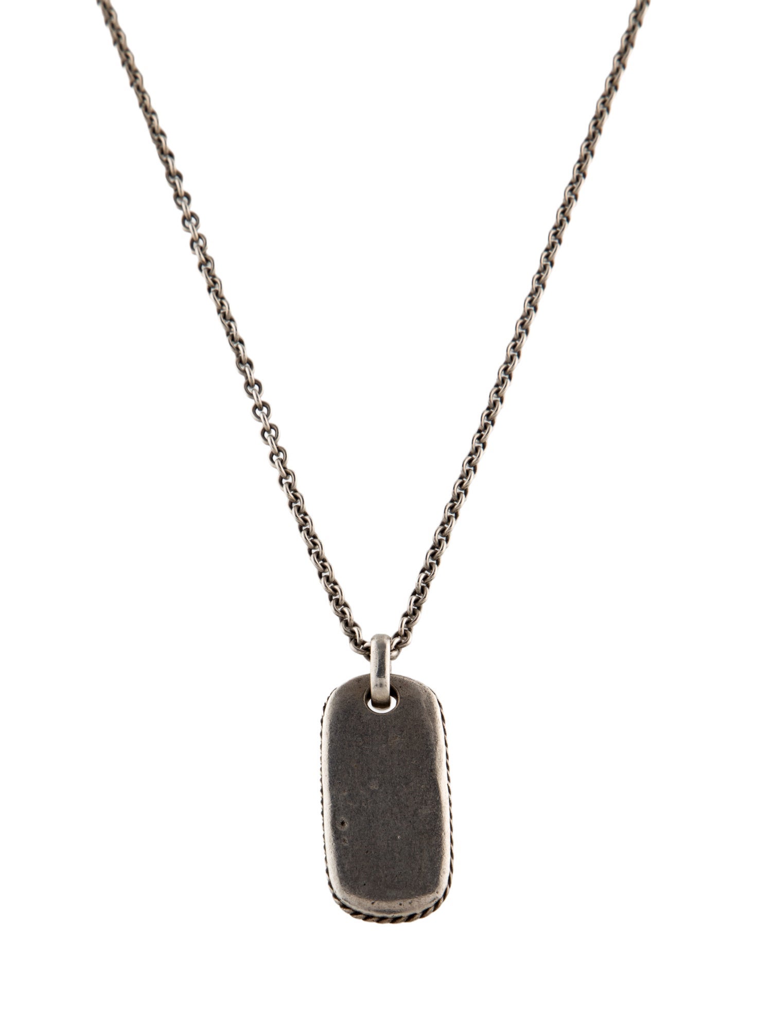 John Varvatos Dog Tag Pendant Necklace