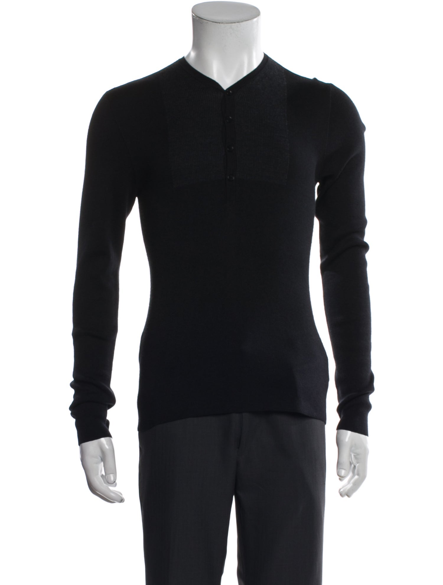 John Varvatos Silk V-Neck Cardigan