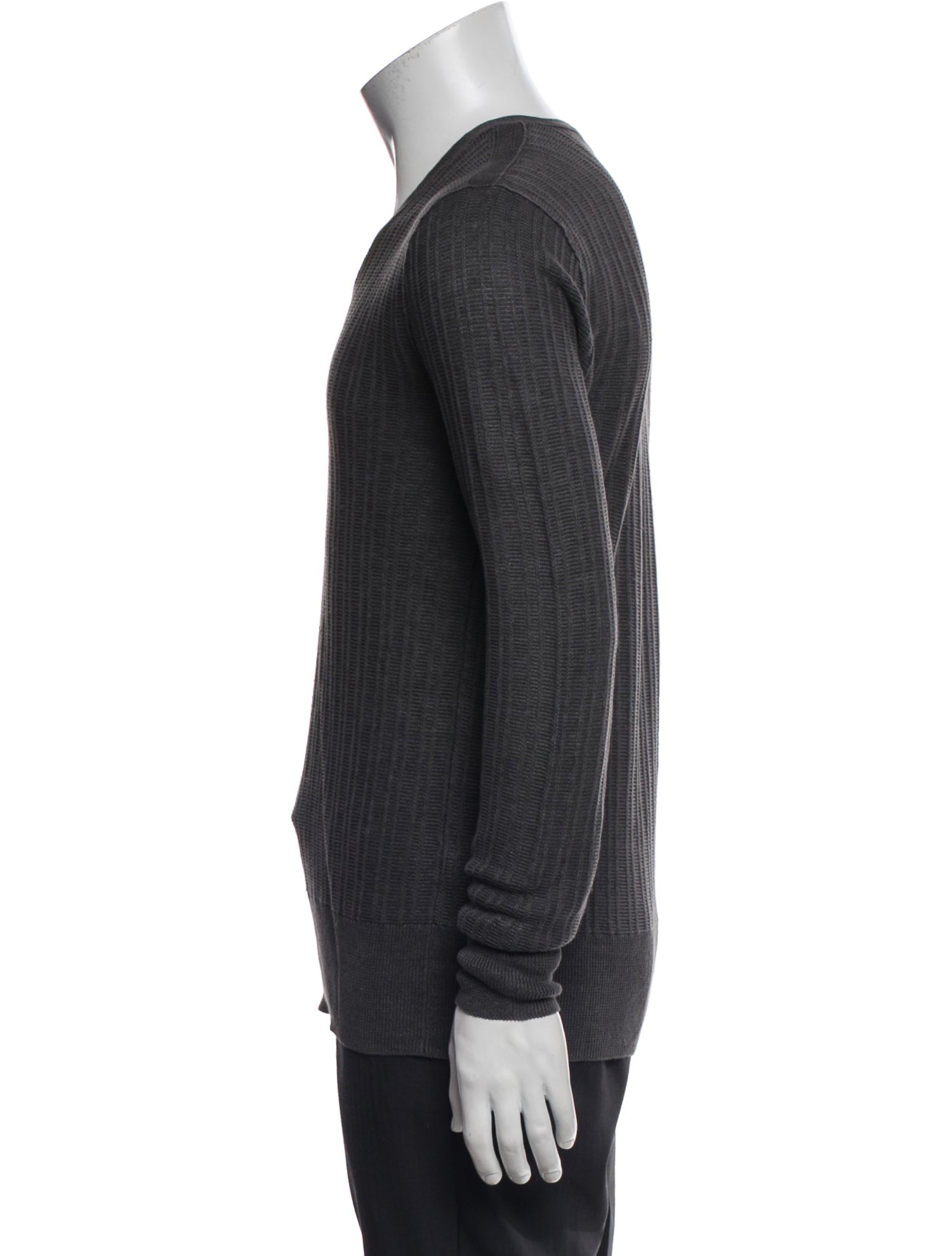 John Varvatos Linen V-Neck Pullover