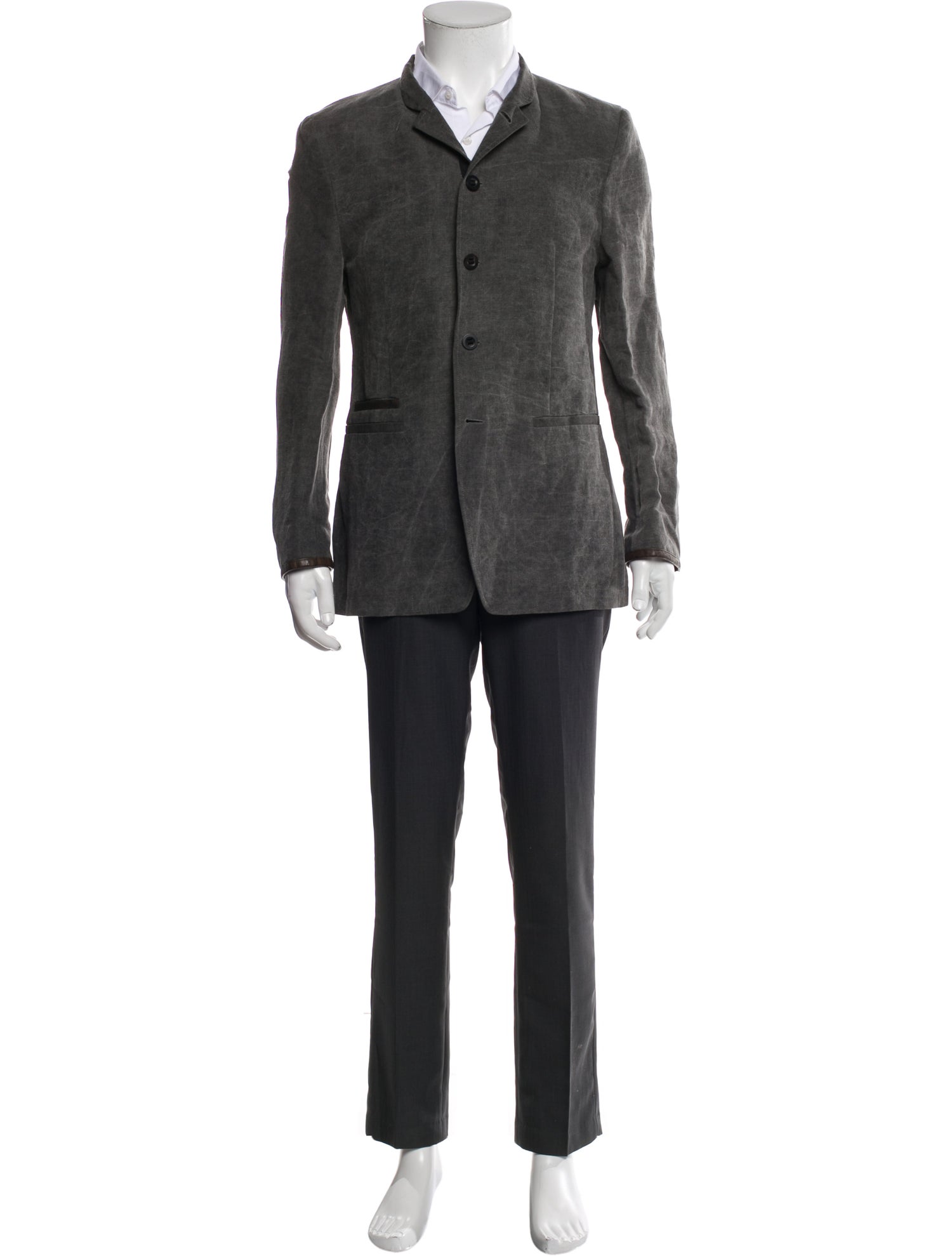 John Varvatos Linen Overcoat