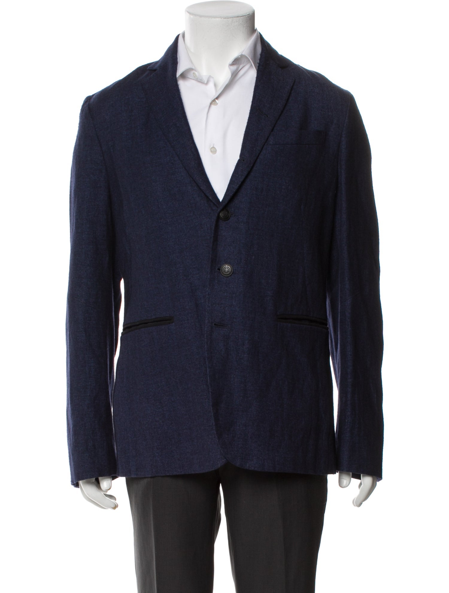 John Varvatos Linen Peacoat