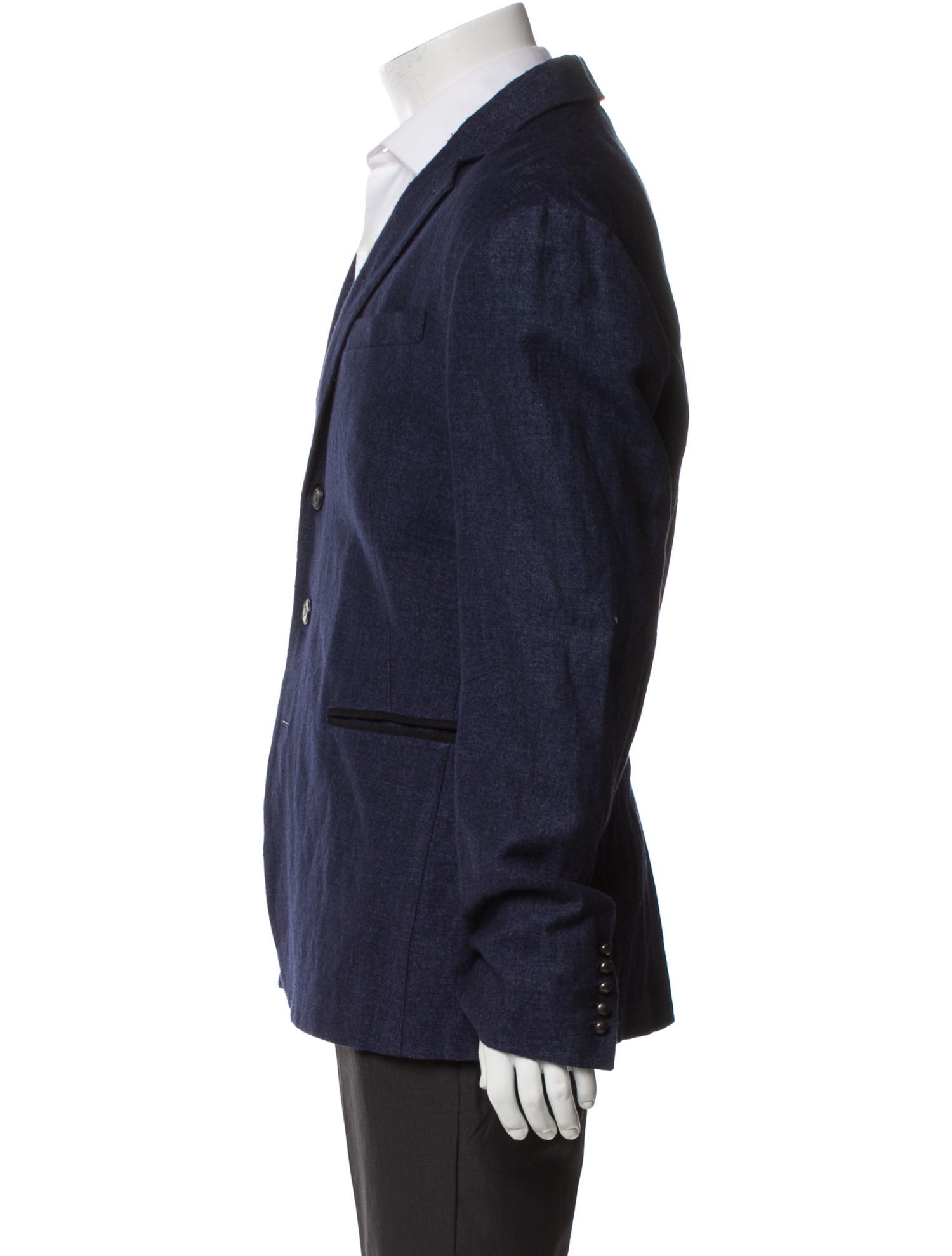 John Varvatos Linen Peacoat