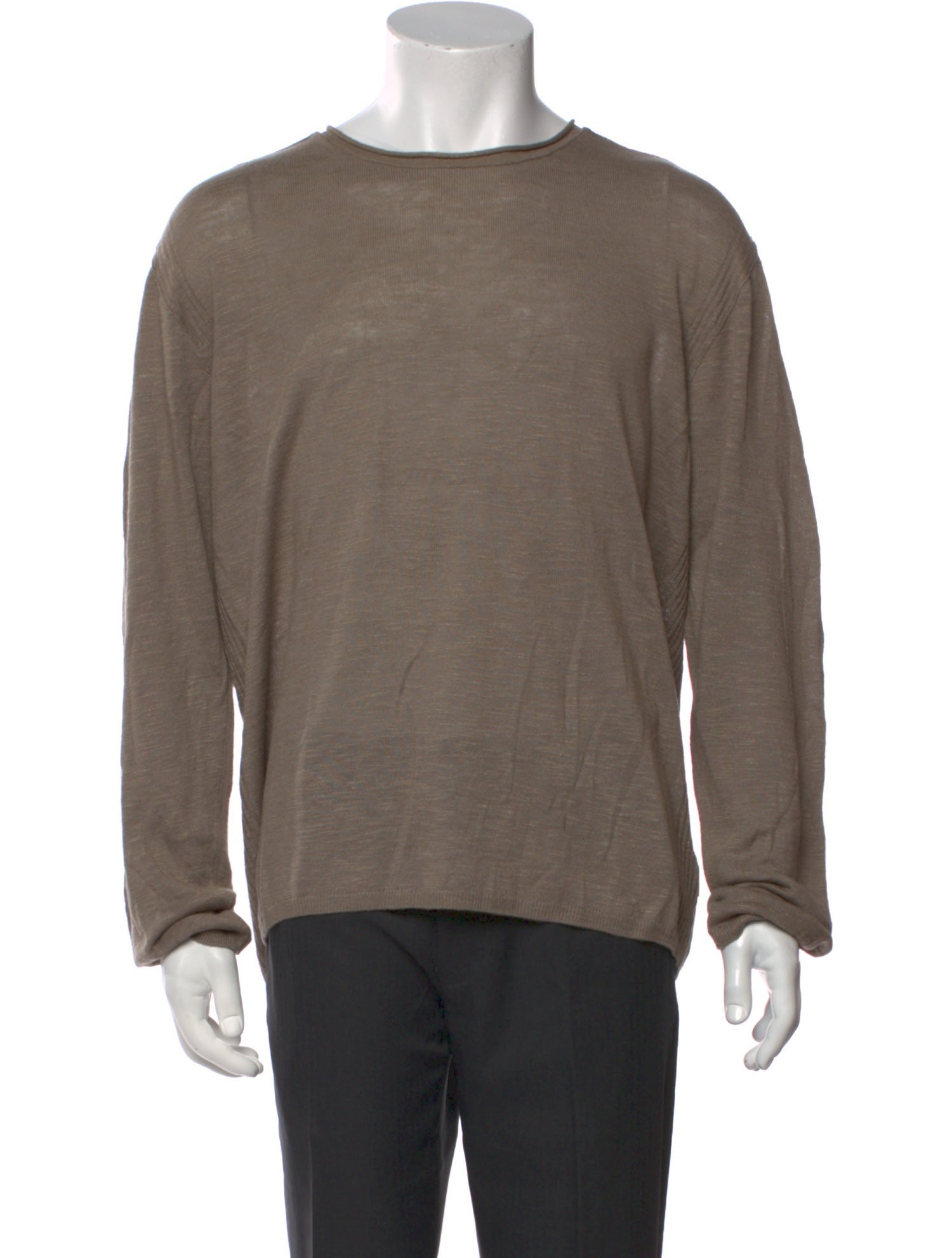 John Varvatos Crew Neck Long Sleeve Pullover