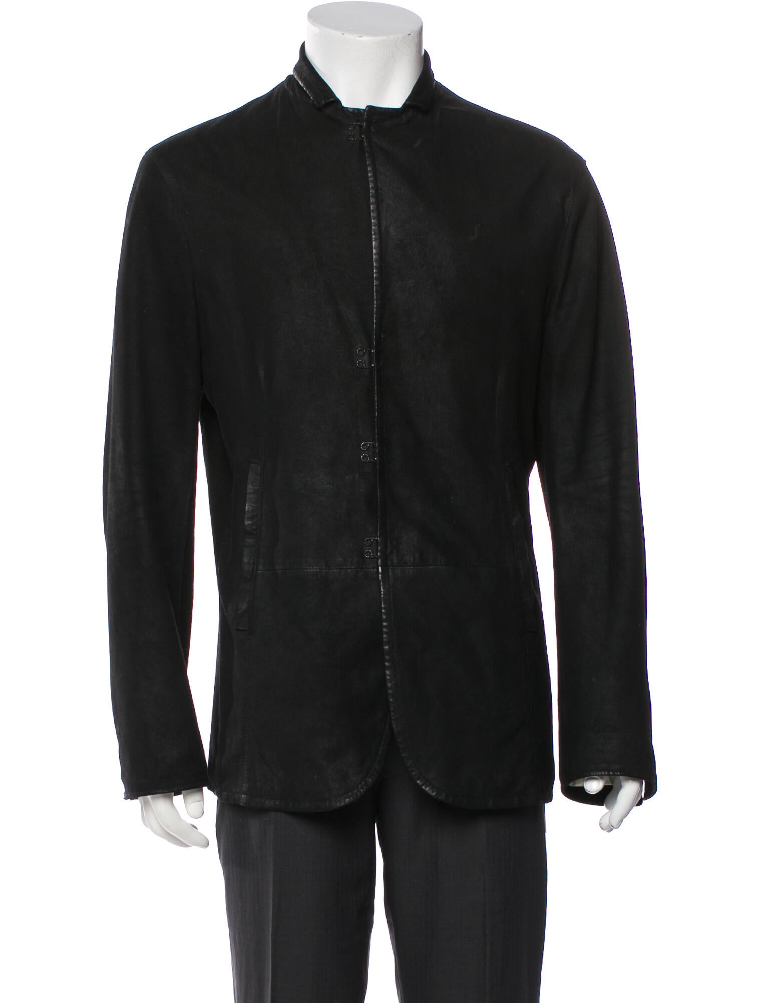 John Varvatos Suede Utility Jacket