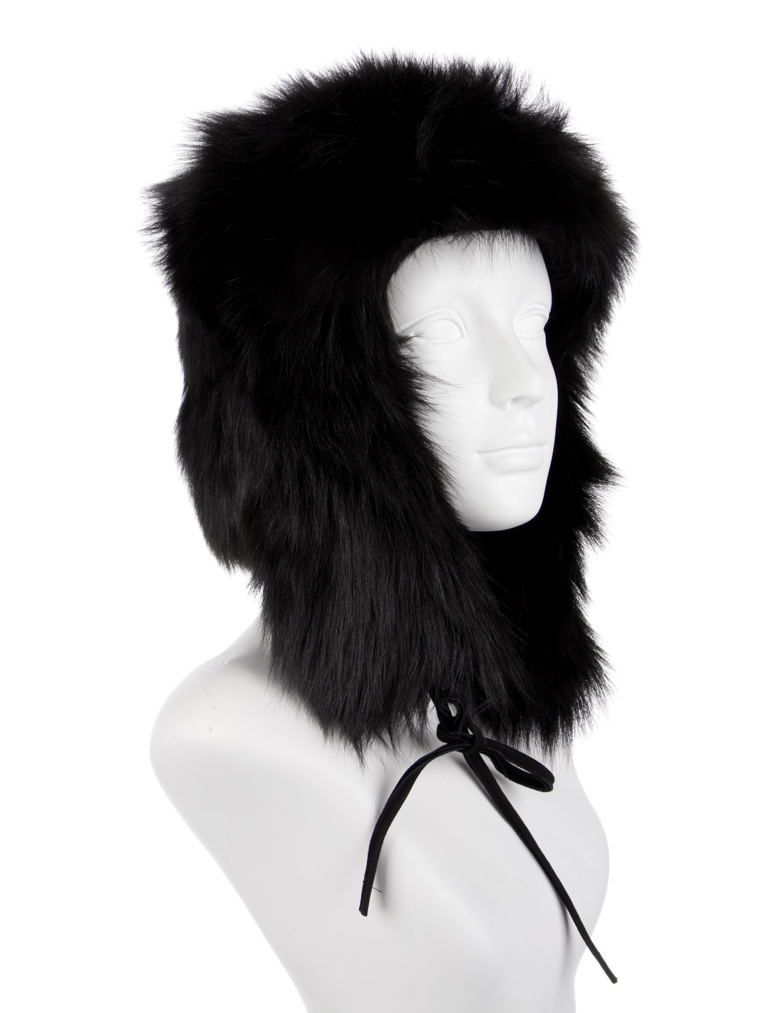 John Varvatos black fur hat