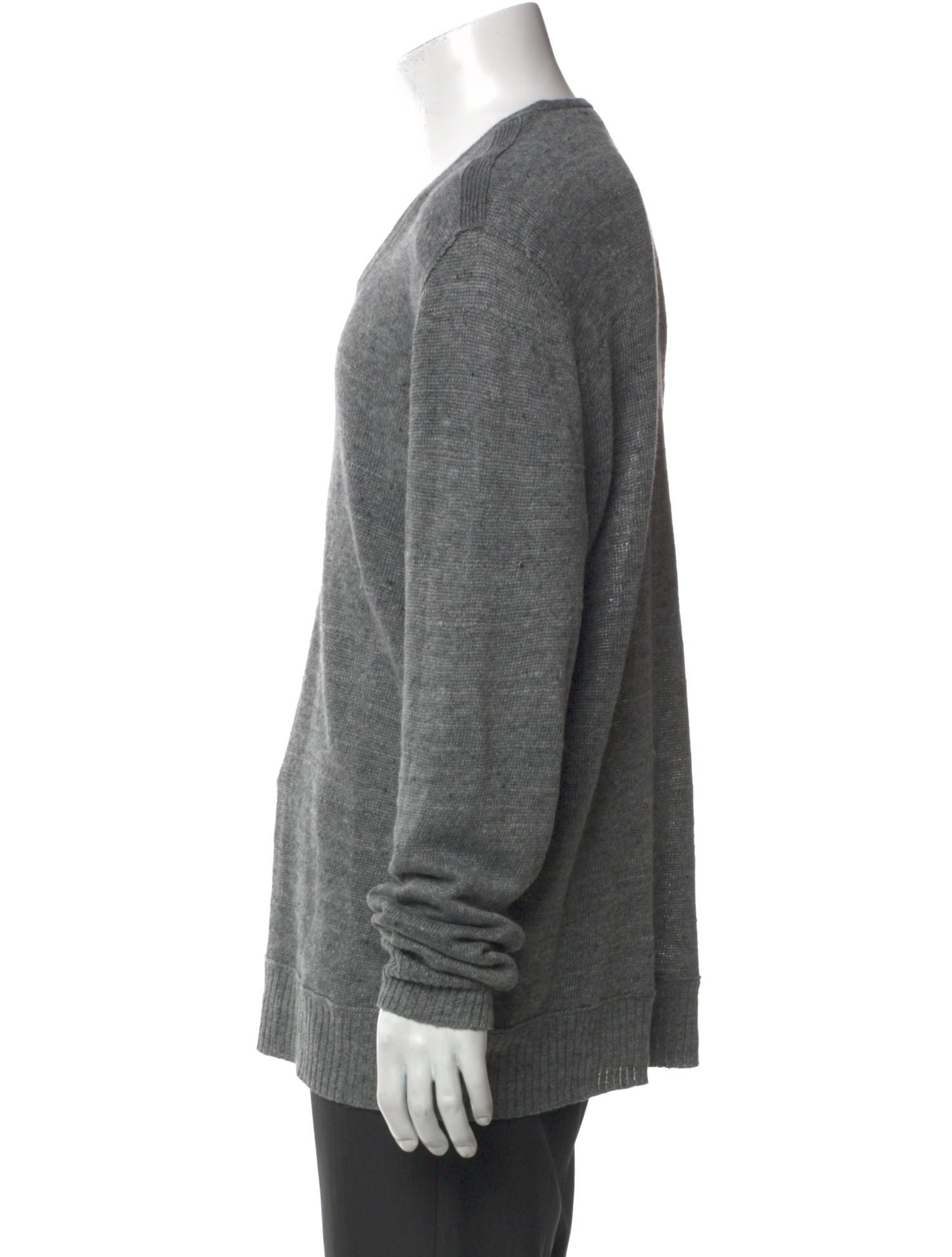 John Varvatos Linen V-Neck Pullover