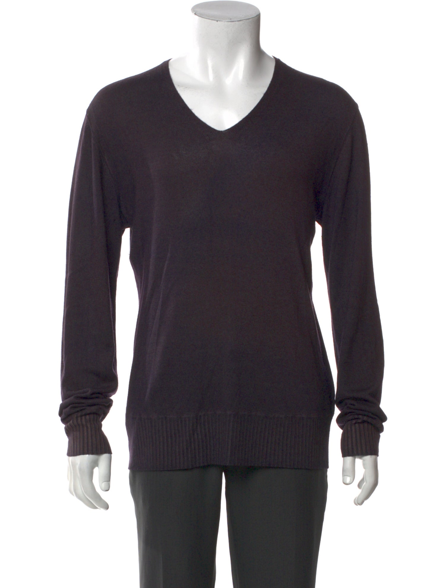 John Varvatos Silk V-Neck Pullover