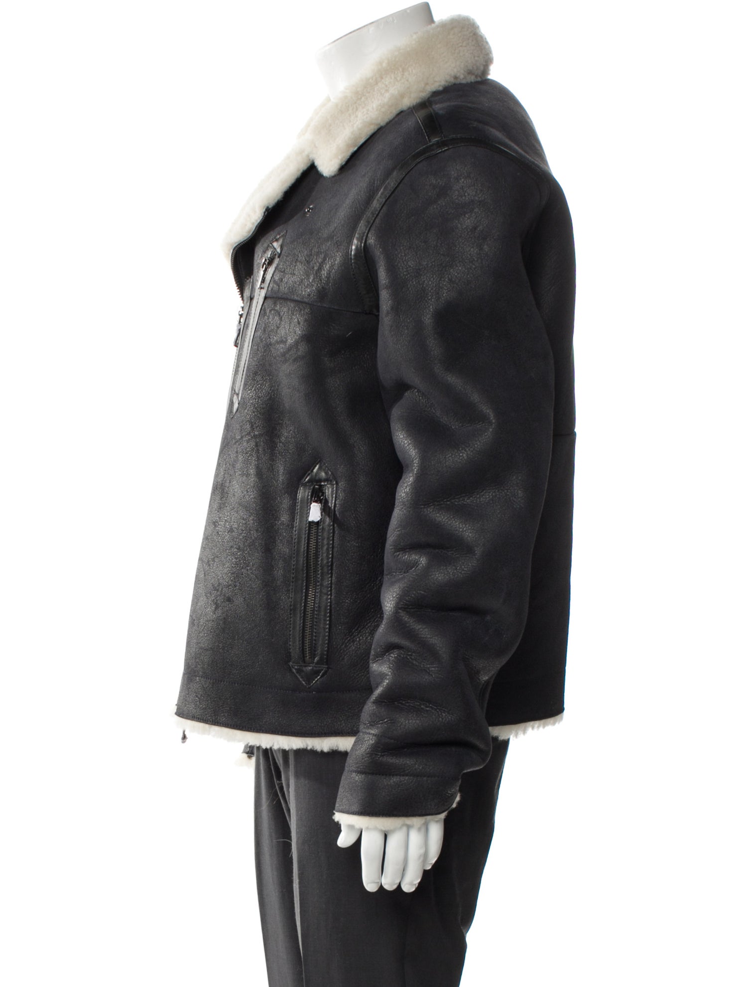 John Varvatos Lamb Leather Moto Jacket w/ Tags