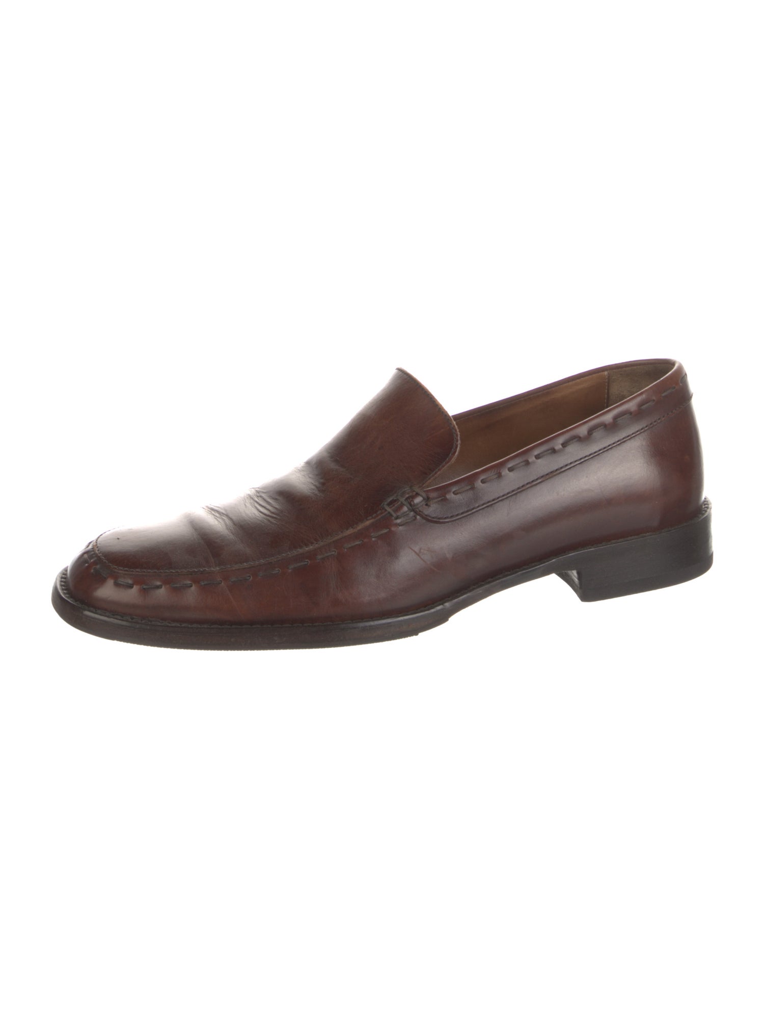 John Varvatos Leather Dress Loafers