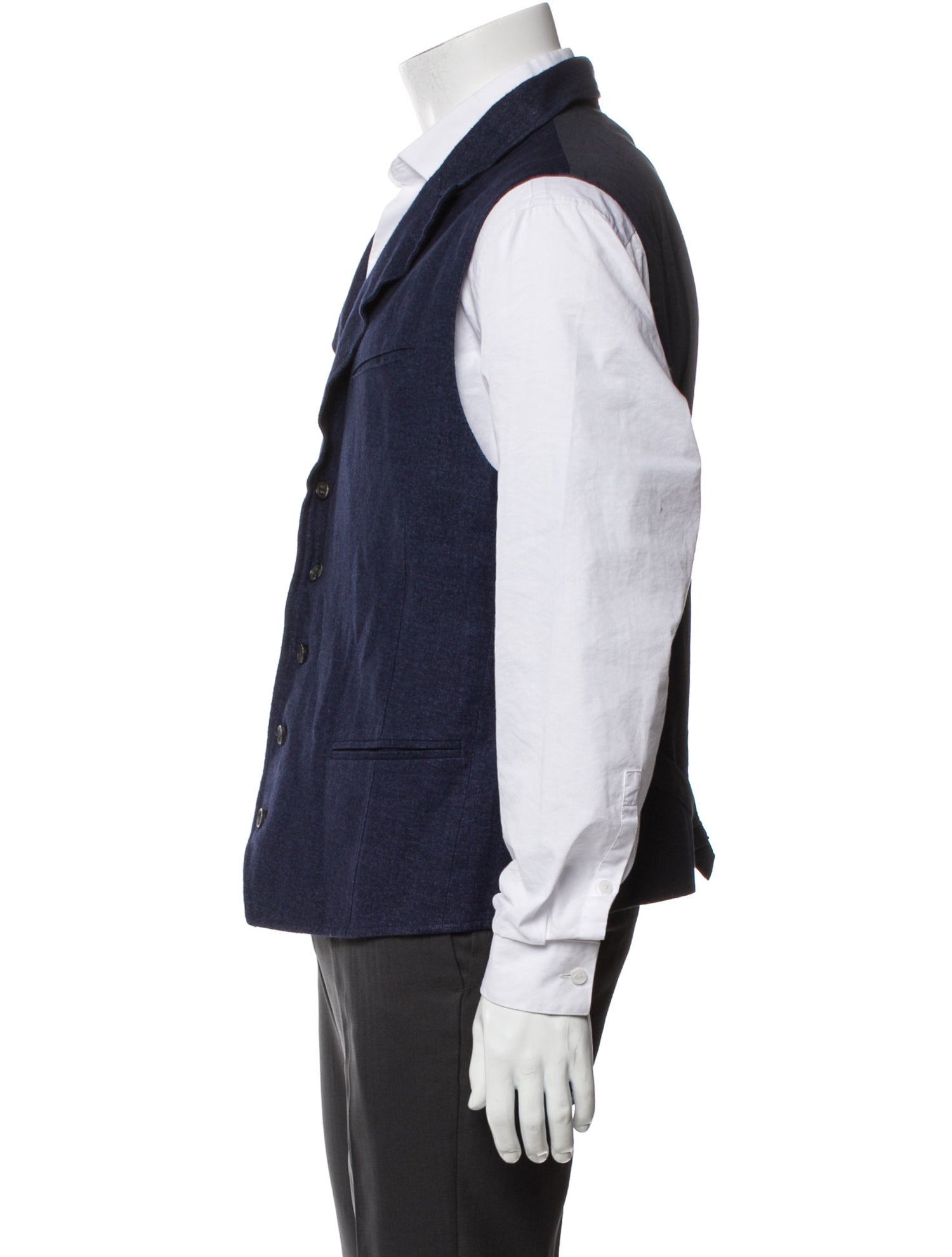 John Varvatos Linen Suit Vest