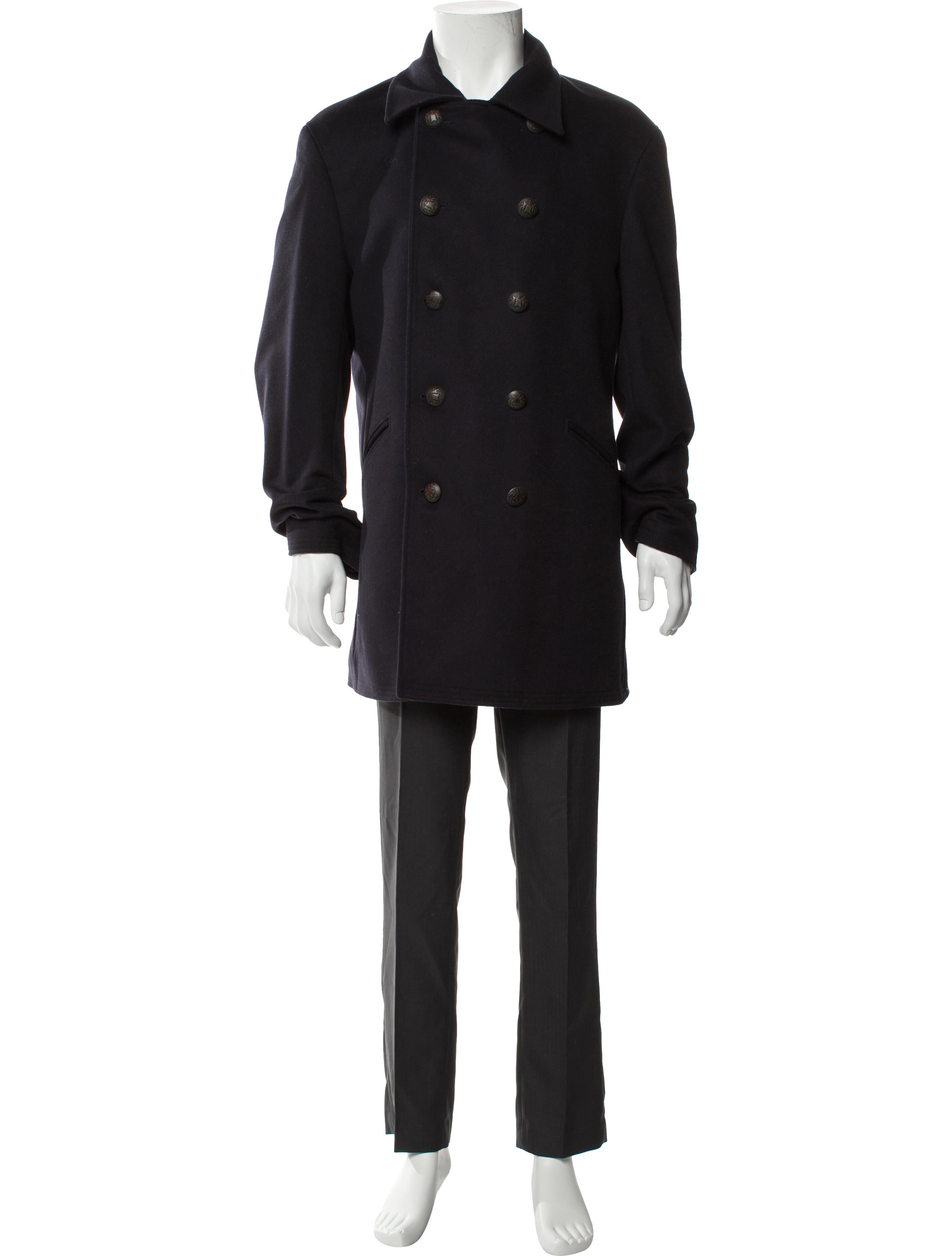John Varvatos Wool Trench Coat