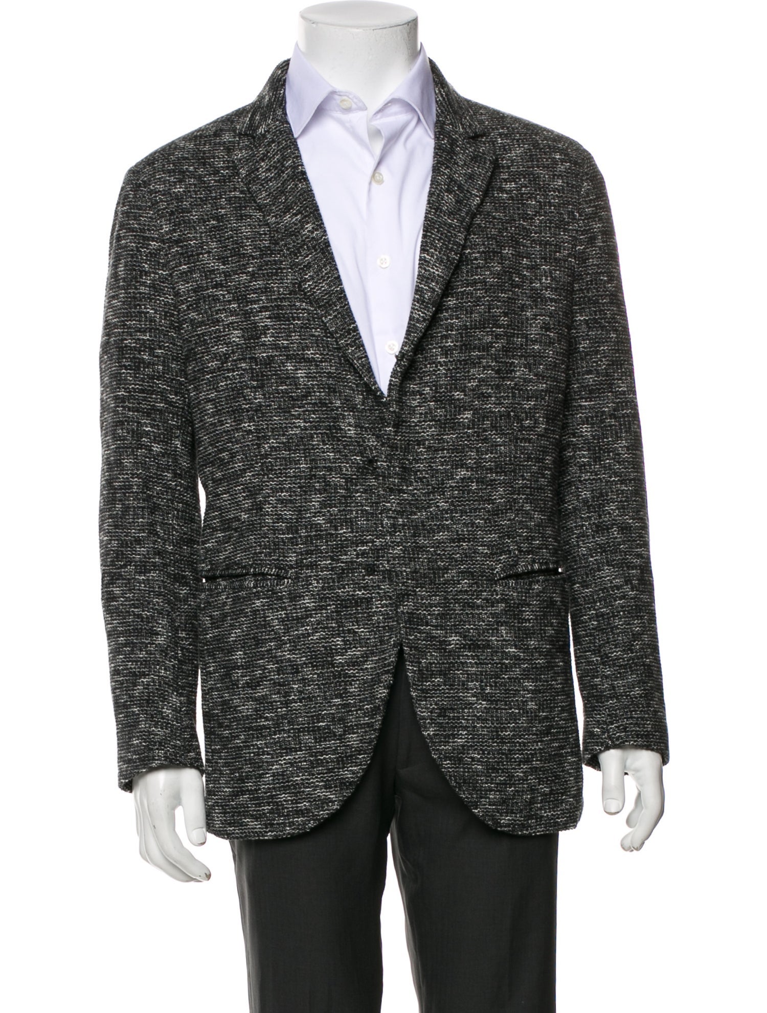 John Varvatos Tweed Pattern Blazer