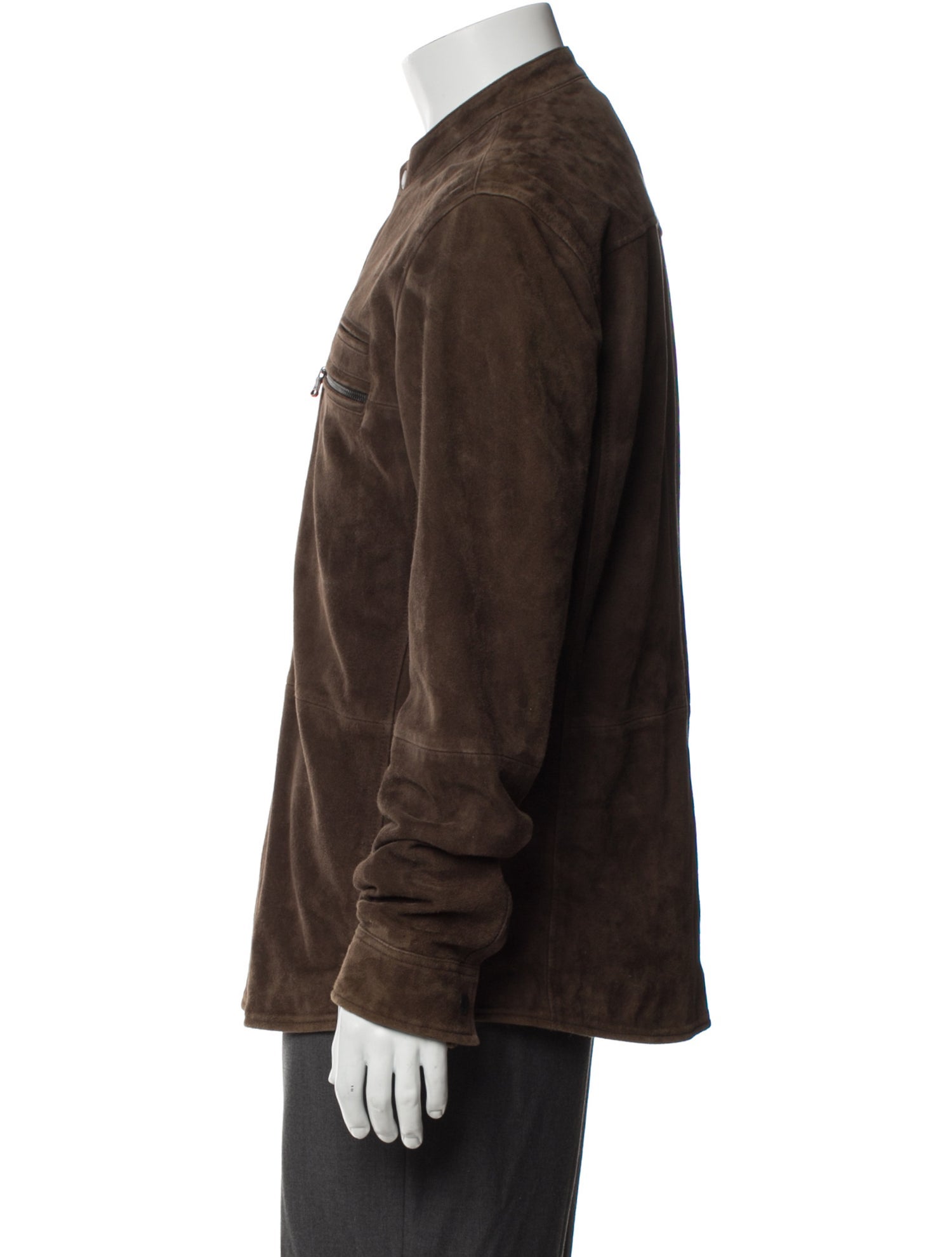 John Varvatos Leather Utility Jacket