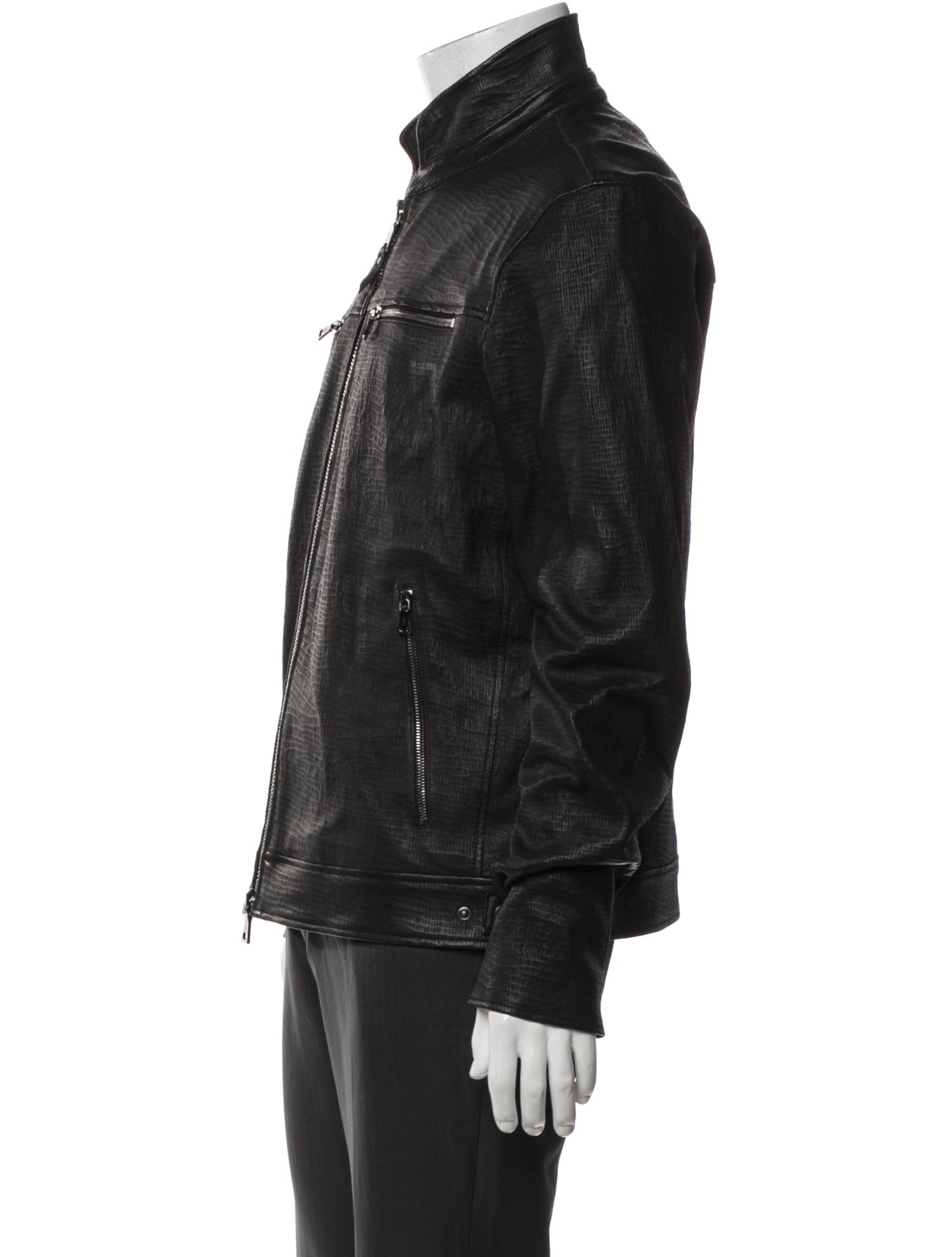 John Varvatos Lambskin Moto Jacket