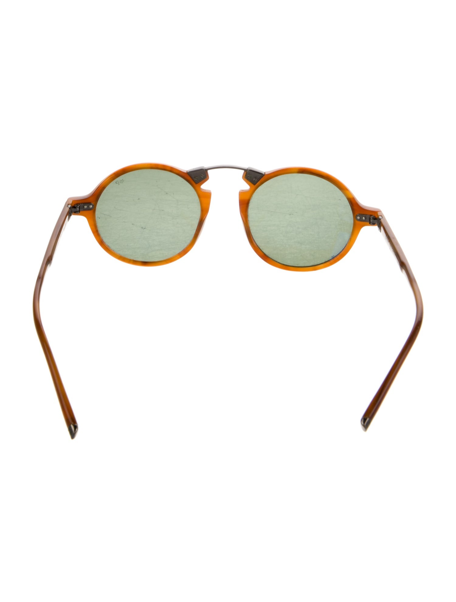 John Varvatos Round Mirrored Sunglasses