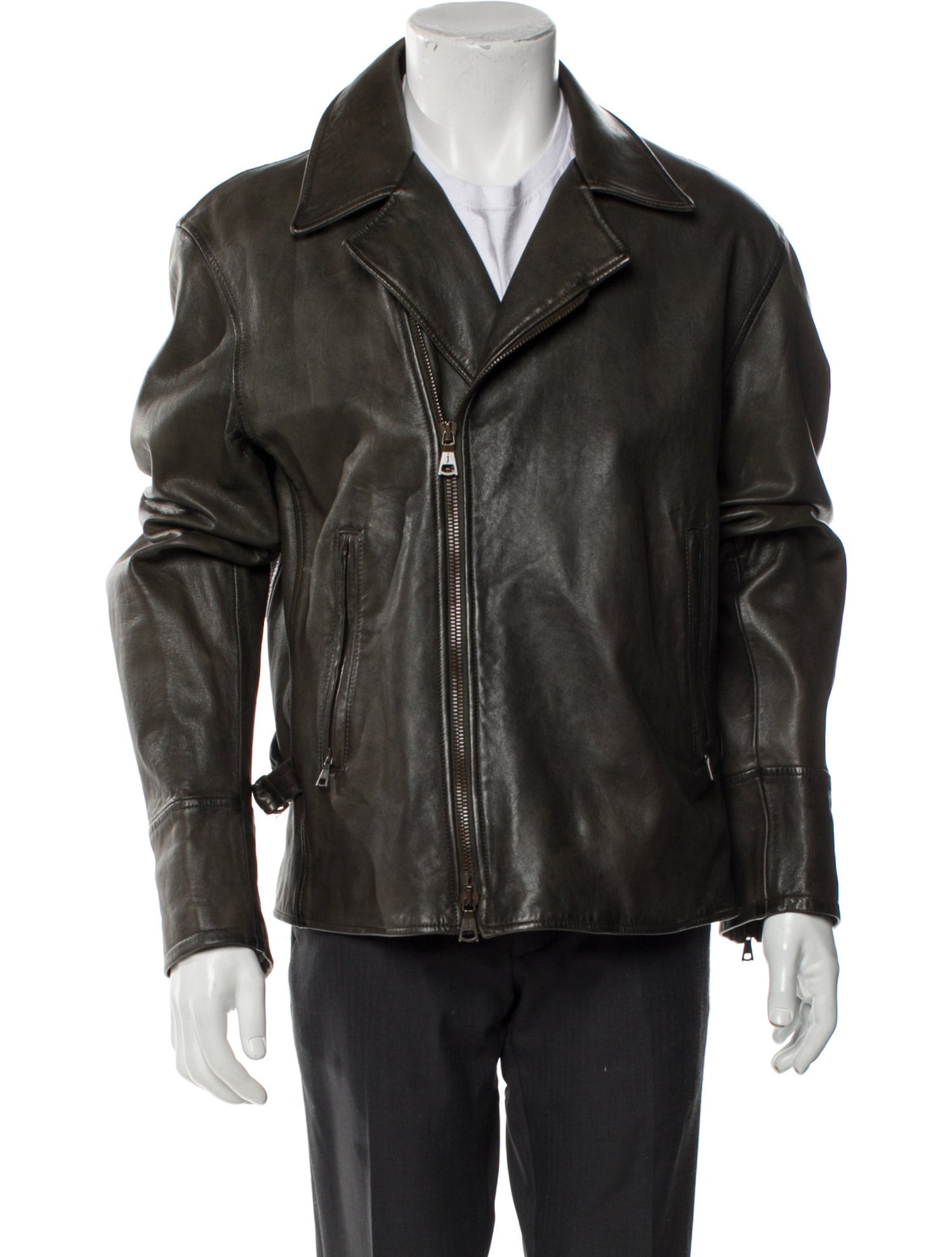 John Varvatos Lambskin Moto Jacket