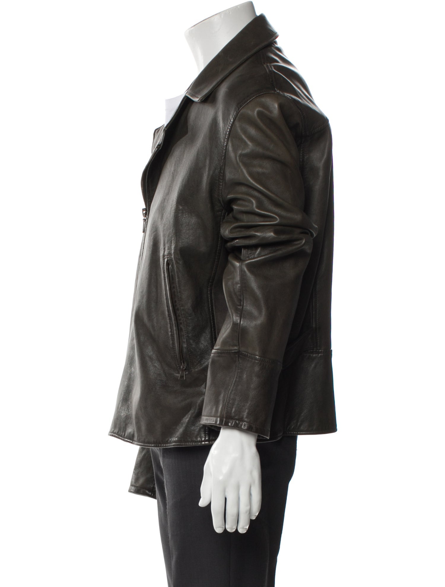 John Varvatos Lambskin Moto Jacket