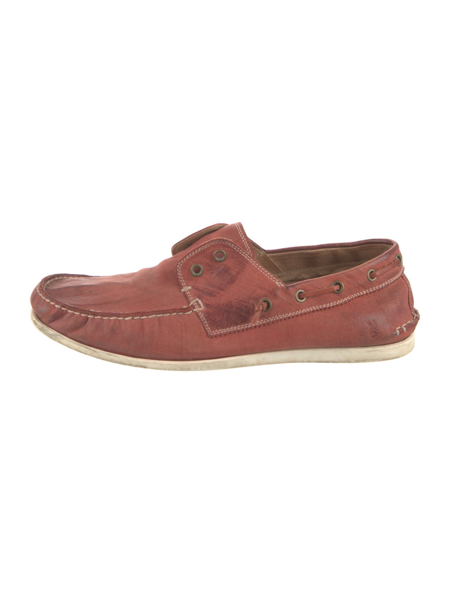 John Varvatos Leather Boat Shoes