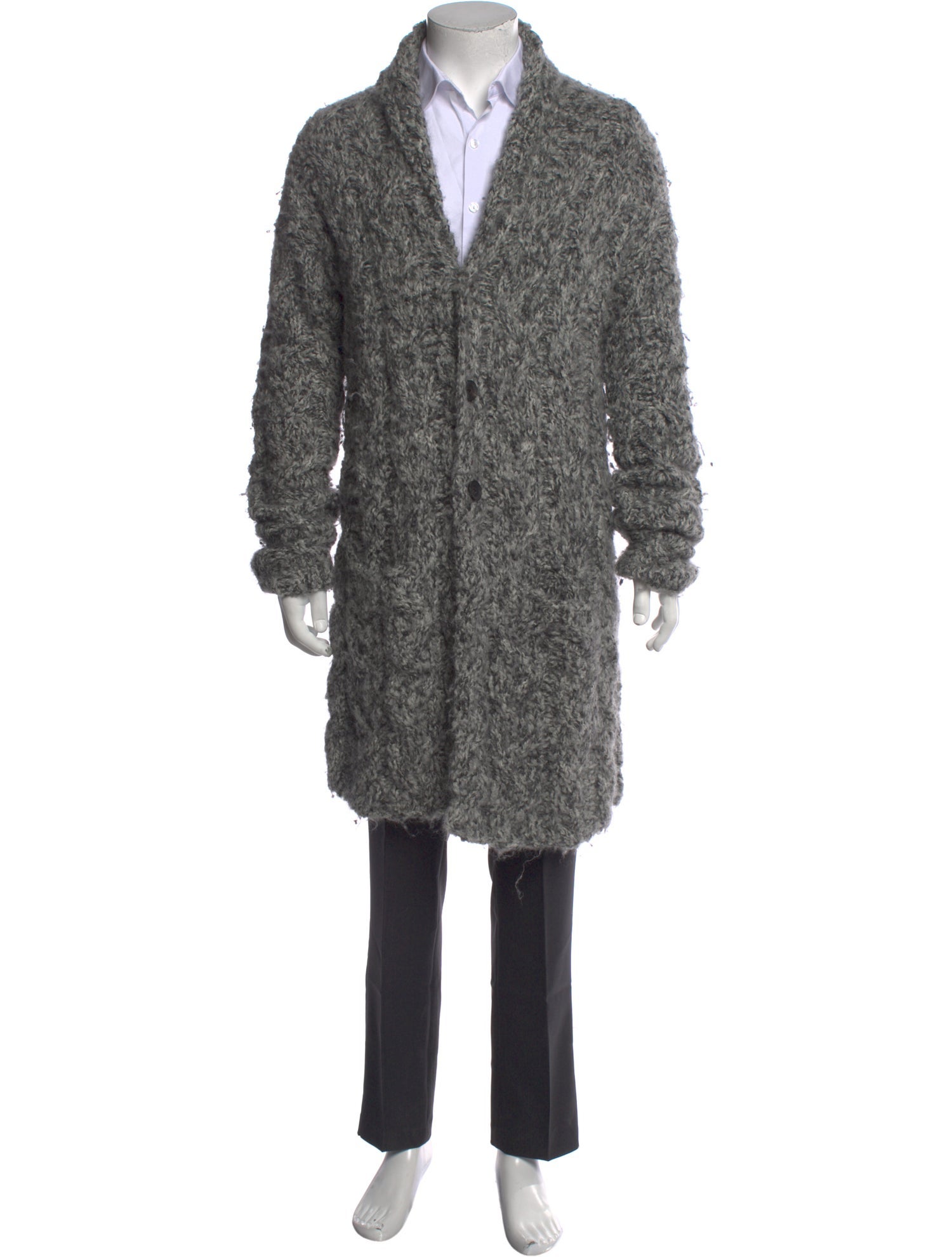 John Varvatos Open Front Long Sleeve Cardigan