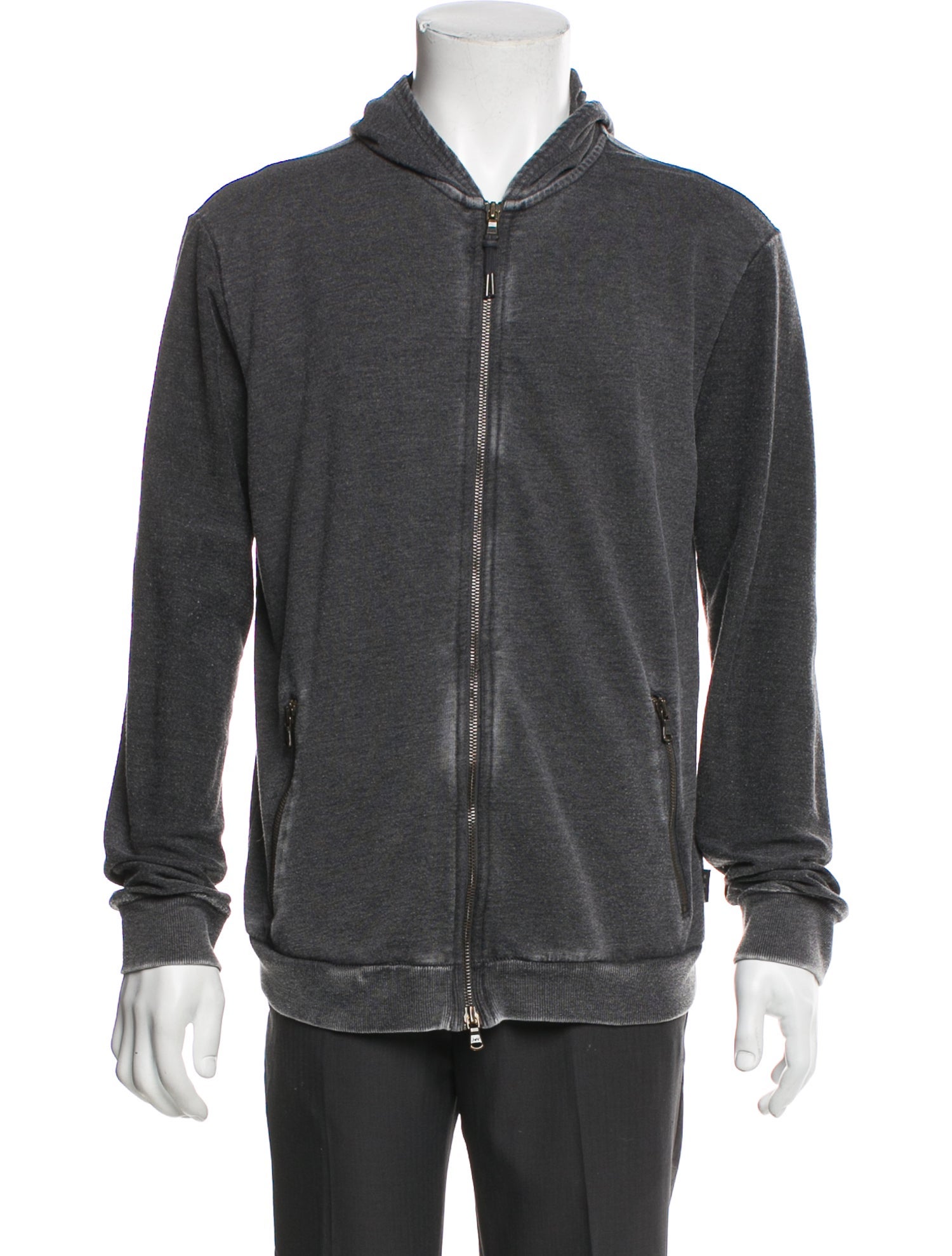 John Varvatos Crew Neck Long Sleeve Hoodie